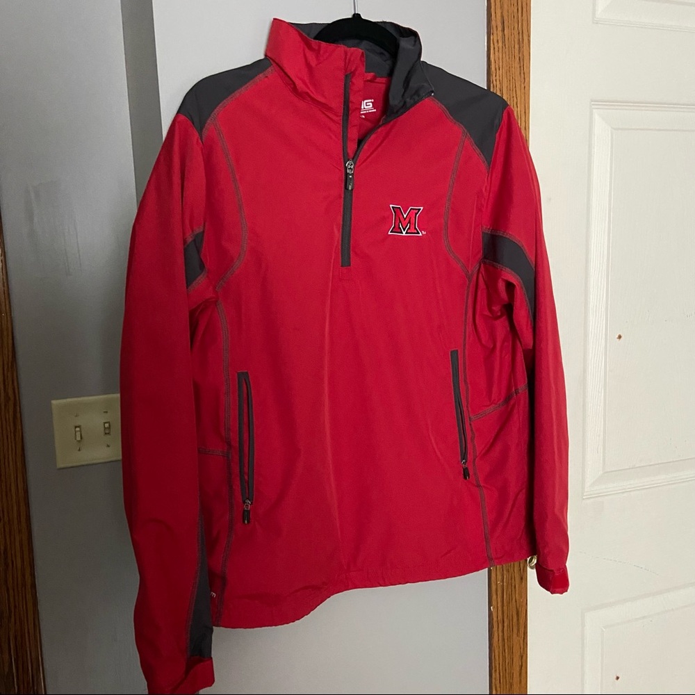 Miami university windbreaker pullover